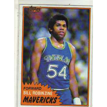 Basketball Bill Robinzine Dallas Mavericks 1981 Topps #78