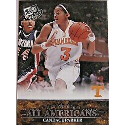 Basketball Candace Parker Tennessee Volunteers 2008 Press Pass #50