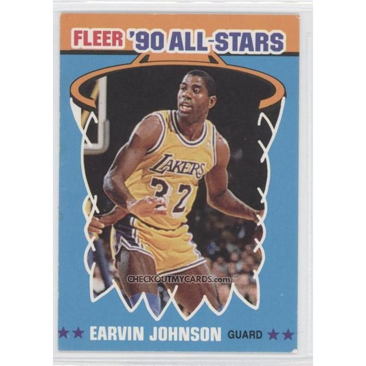 Basketball Magic Johnson Los Angeles Lakers 1990 Fleer #4