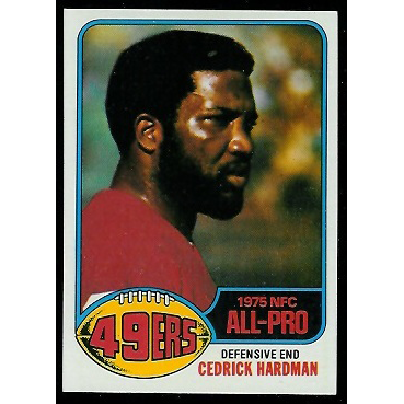 Football Cedric Hardman San Francisco 49ers 1976 Topps #80