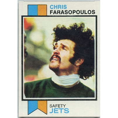 Football Chris Farasopolous New York Jets 1973 Topps #374