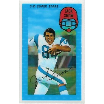 Football Jack Snow Los Angeles Rams 1971 Kellogs #7
