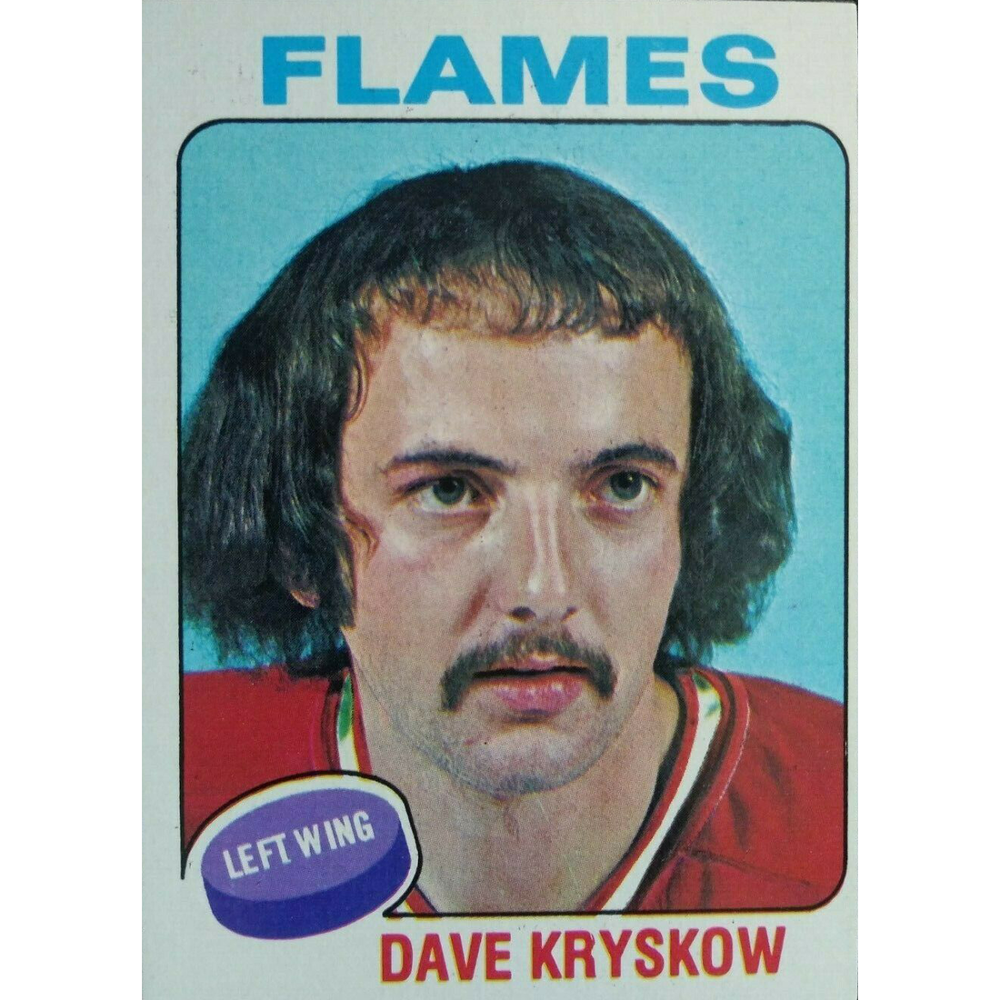 Hockey Dave Kryskow Atlanta Flames 1975 Topps #158