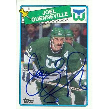 Joel Queenneville Hockey Card (Hartford Whalers) 1988 Topps #3